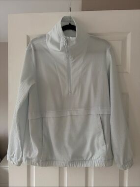 Lululemon 8 M L Ligh Baby Blue Women's Quarter-Zip Pullover Jacket